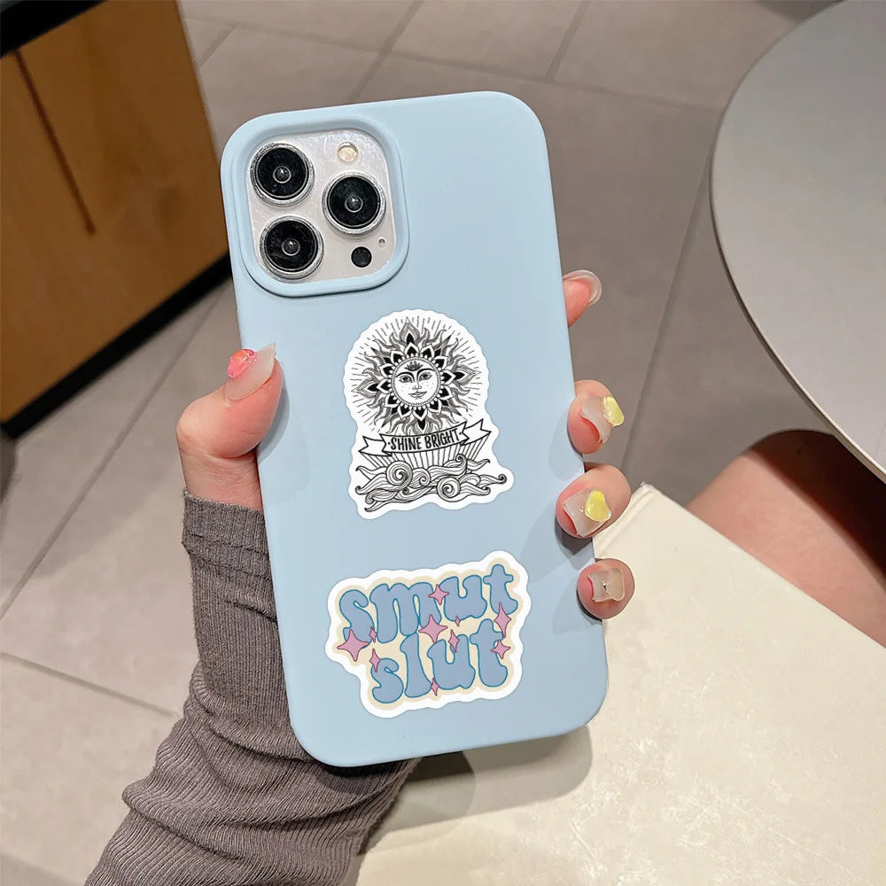 55PCS/Pack Smutty Book Stickers for Kindle Adult,Bookish Smut Reading Booktok Dark Romance Case Journal Water Bottle Sticker