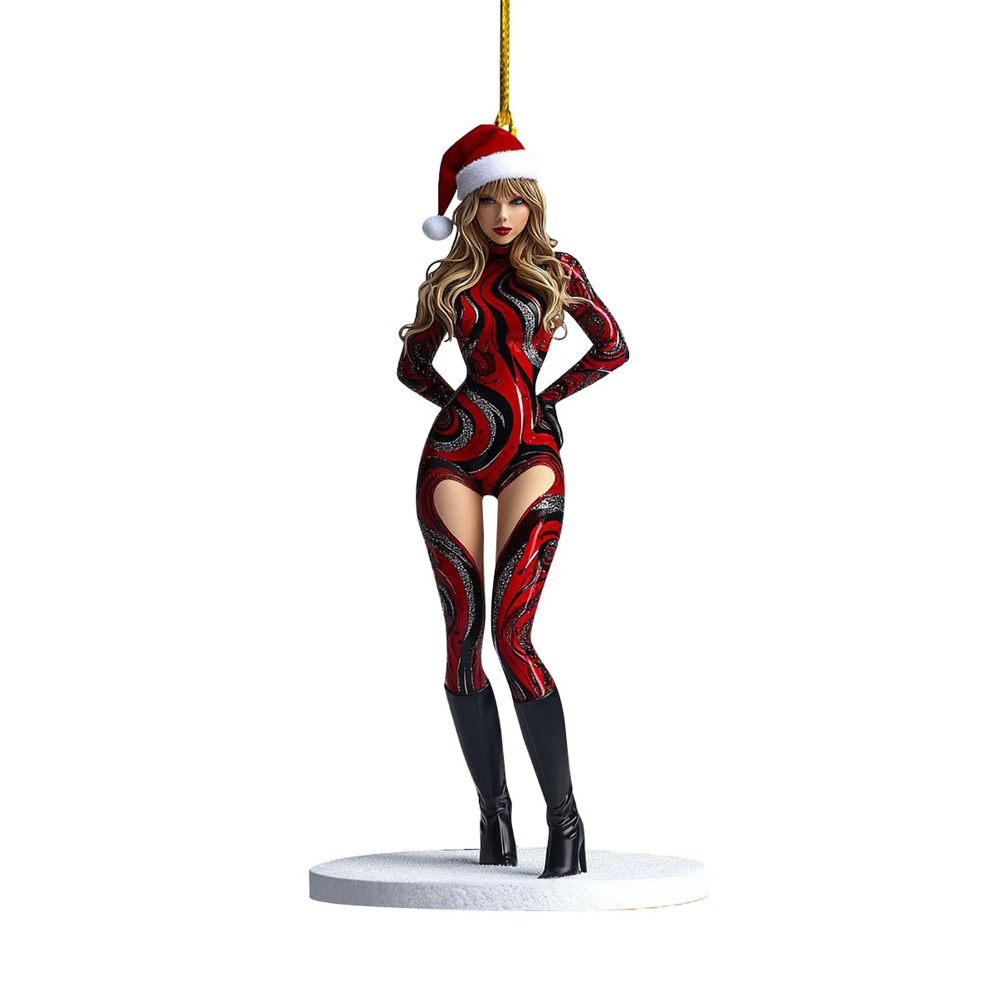 Pop Star Holiday Acrylic Ornaments – 2D Christmas Tree Hanging Decor