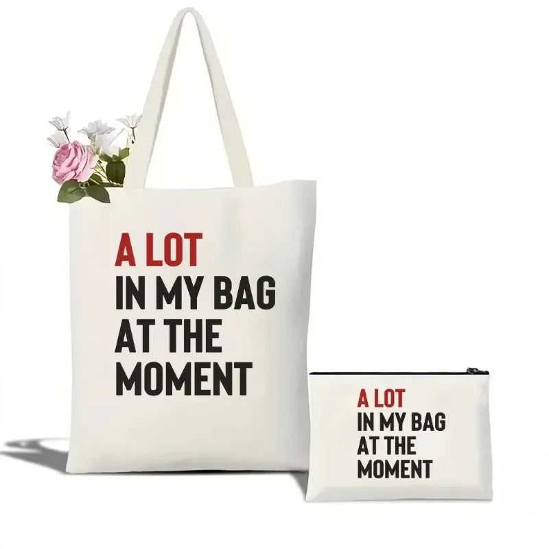 A Lot In My Bag At The Moment Tote & Pouch Collection | Swiftie-Inspired Canvas Bags
