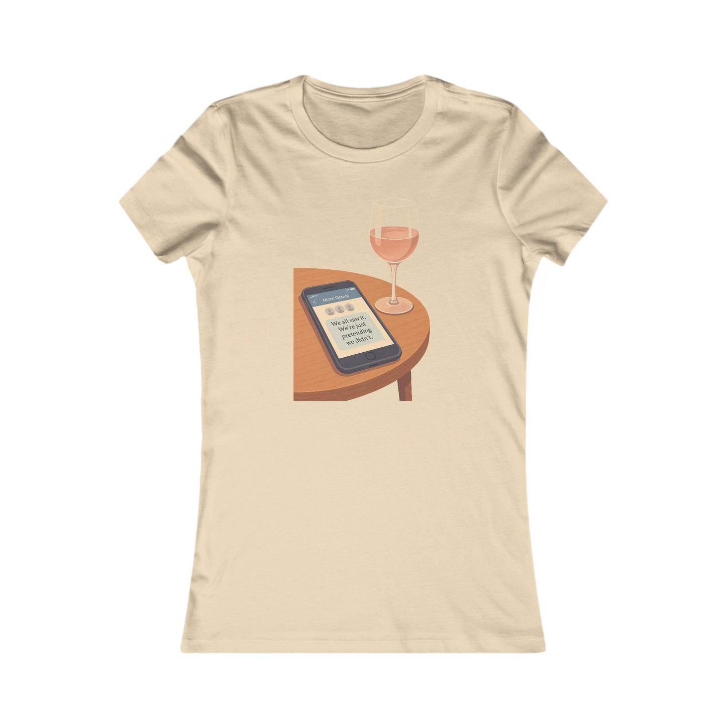 Group Chat Tee – “We All Saw It” Edition — Mom Club Confidential™ Official Gear - élise & madelyn