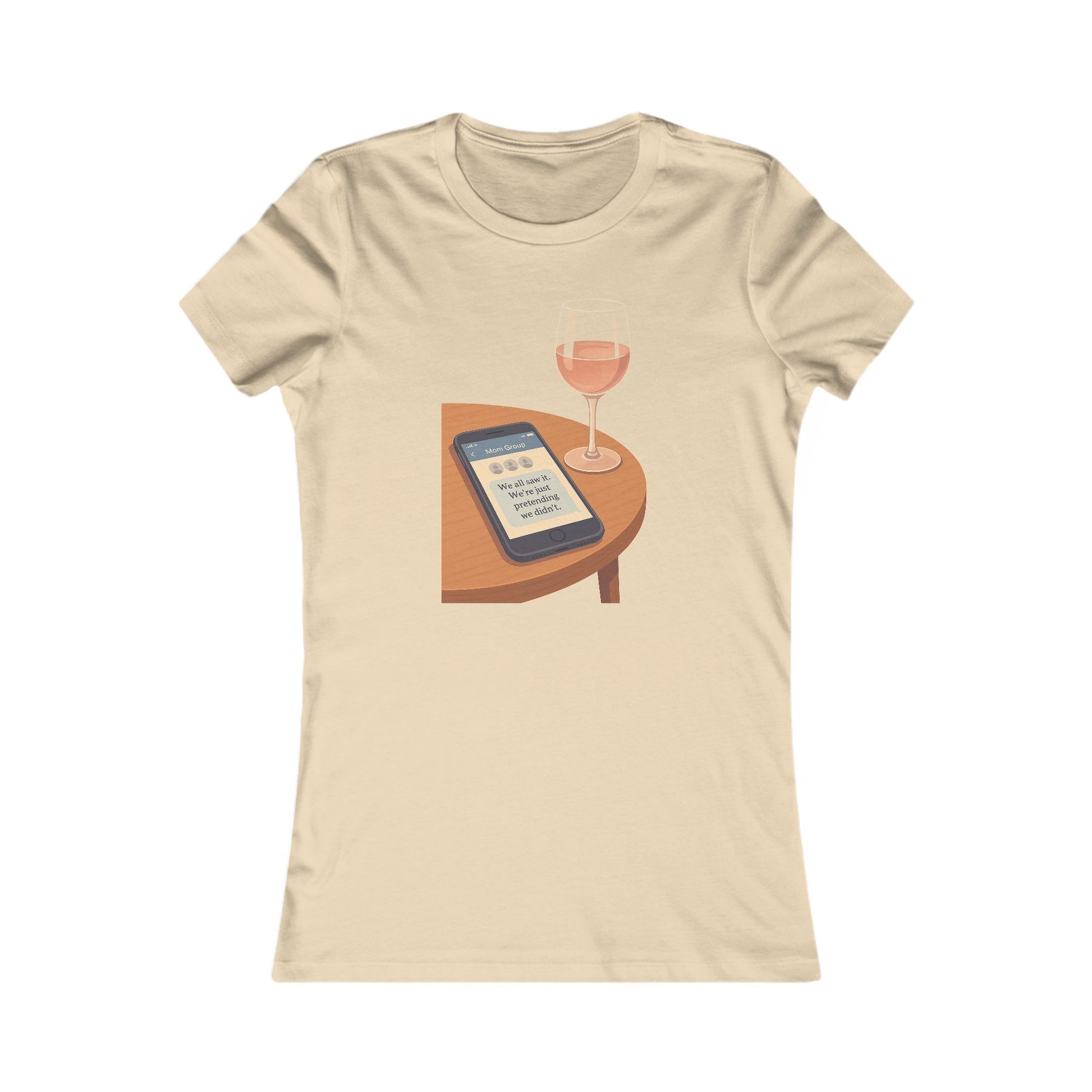 Group Chat Tee – “We All Saw It” Edition — Mom Club Confidential™ Official Gear - élise & madelyn