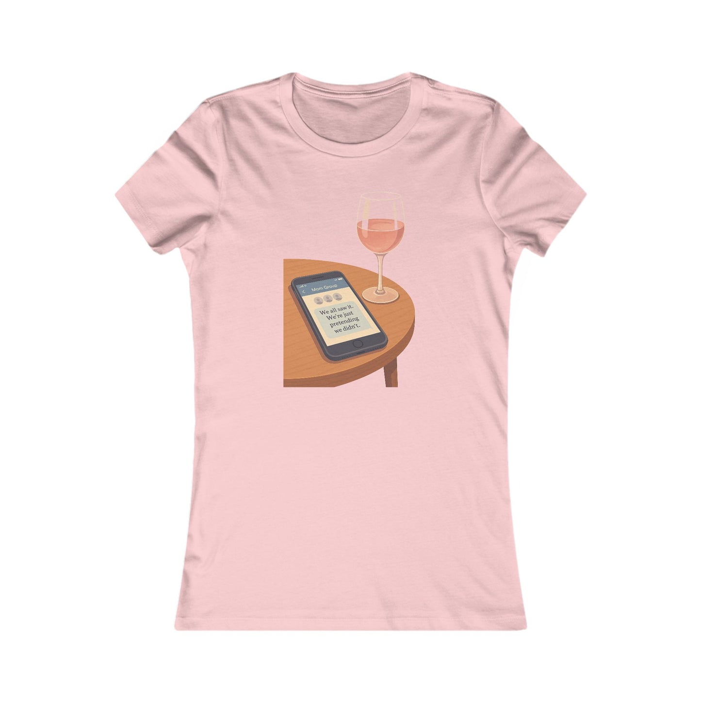 Group Chat Tee – “We All Saw It” Edition — Mom Club Confidential™ Official Gear - élise & madelyn