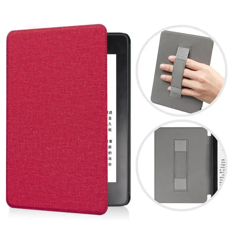 Handle Case For Kindle Paperwhite 2024 12th Generation Colorsoft 7 Inch Model No. SA569P SA568B Auto Wake/Sleep Shell Pouch 7”