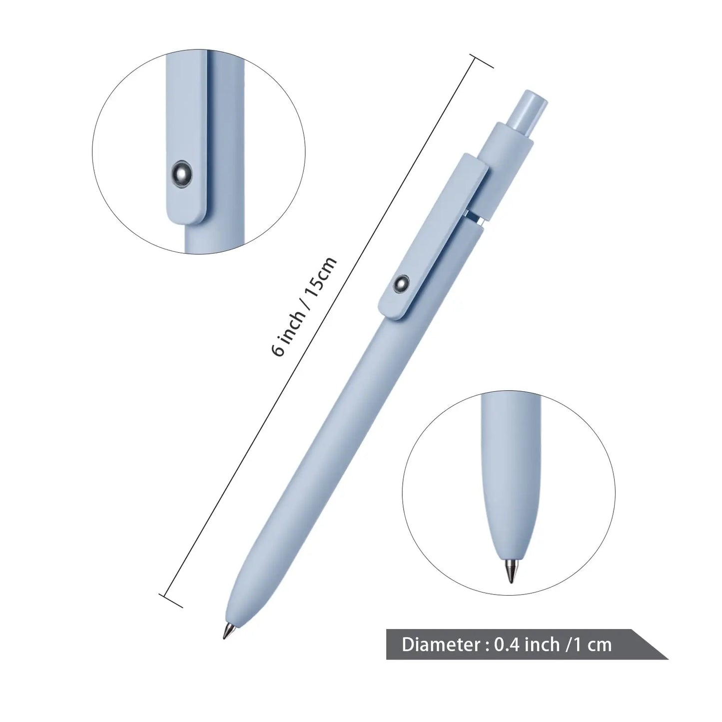 5 Pack 0.5mm Black Ink Pen Fine Tip Smooth Writing Used for Diary Notes Cute Office Study Supplies Gifts for Women Men