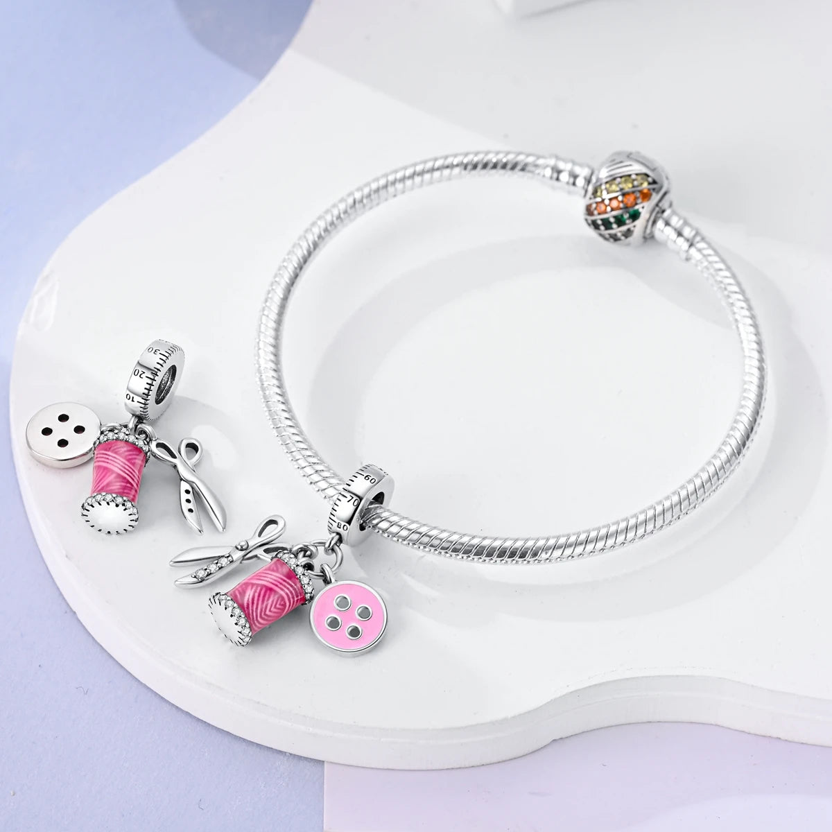 925 Silver Charms Skirt Ballet Shoes Pink Pendants Fit Original Bracelet Beads Diy For Woman Jewelry