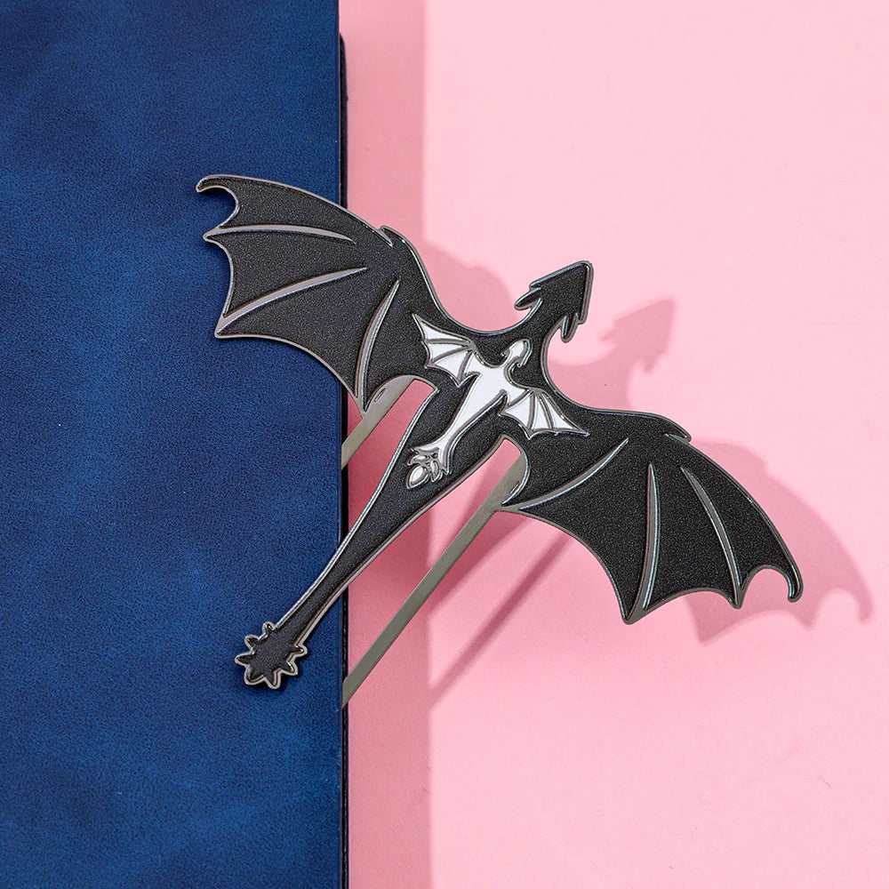 Creative Dragon Metal Bookmark Fantasy Animal Shaped Book Clip for Book Lovers Students Novelty Reading Accessory Stationery Gif