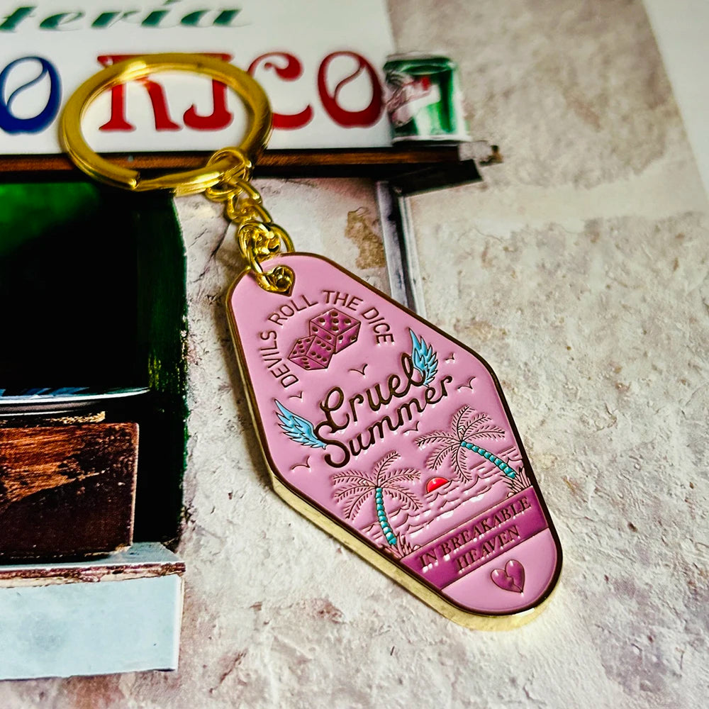 Music Singer Keychain Motel Key Chain Fashion Accessory