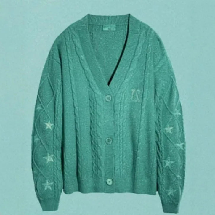 T.S. TLOAS Star Cardigan – Cozy Embroidered Knit (Dupe Inspired)