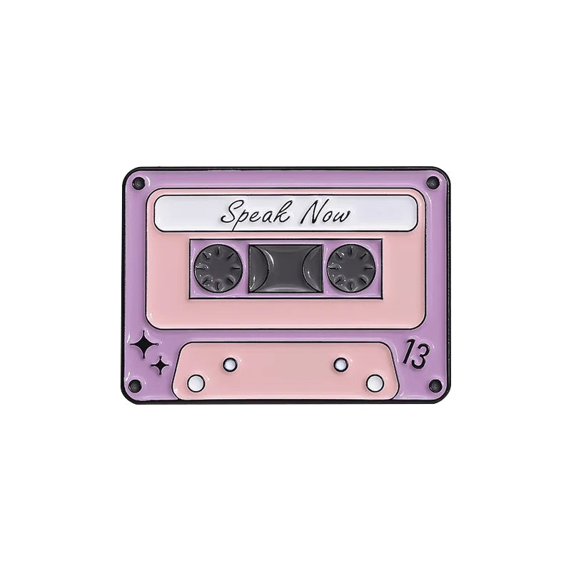 Retro Cassette Enamel Pins — Era-Inspired Collectible Set