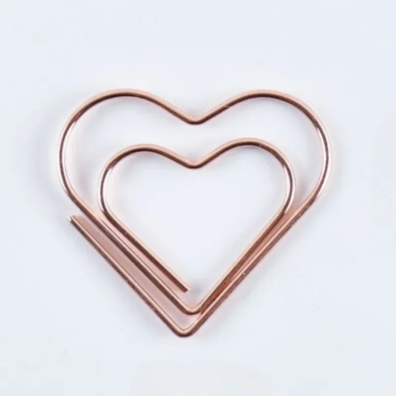 10pcs/set Metal Paperclips Multiple Cartoon Heart Animal Styles Paper Clip Book Scrapbook Planner Page Bookmark Binder Clip