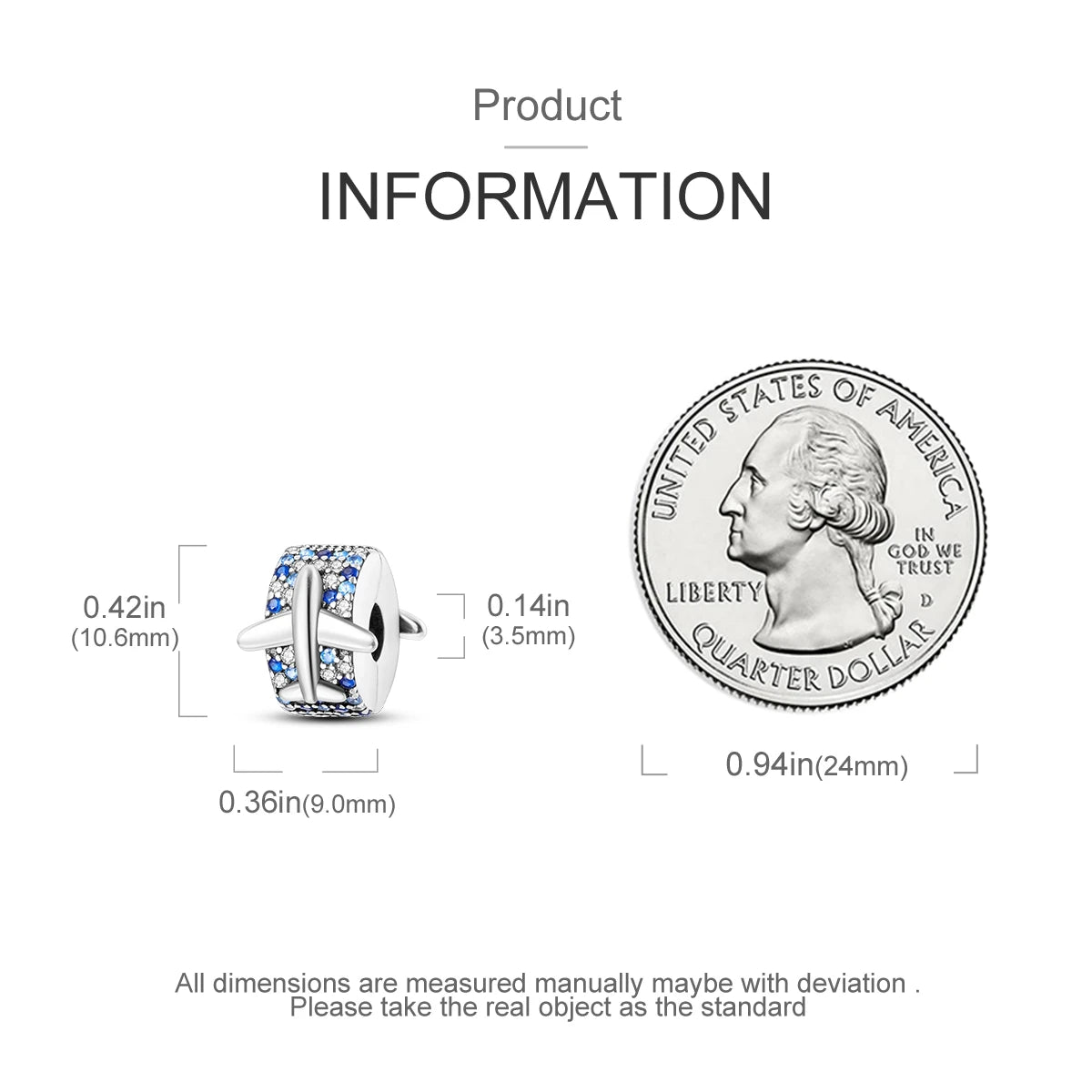 Charms Fit Original Beads 925 Sterling Silver Clip Charms Zircon Silicone Spacer Beads fit Bracelet Women DIY Gift