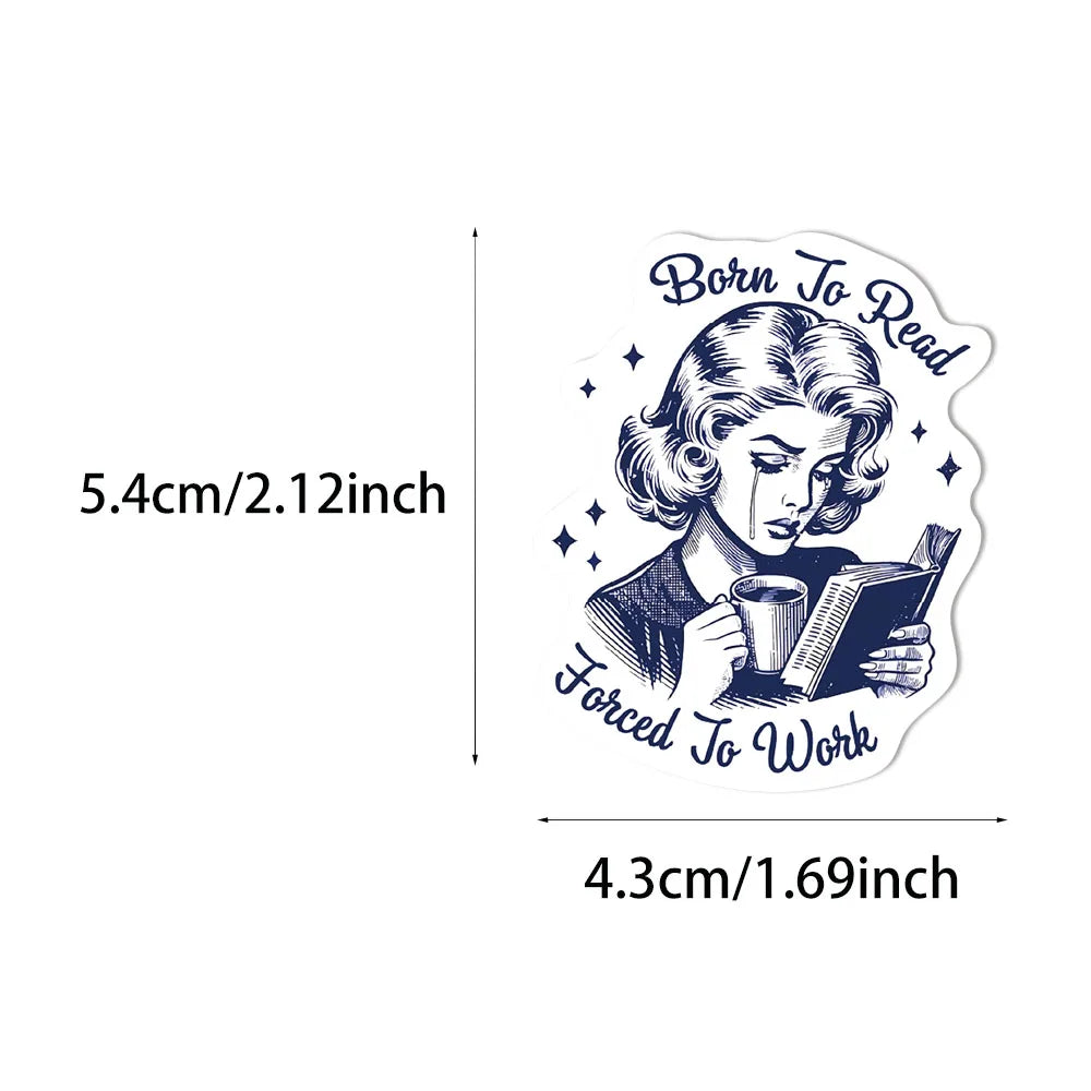 50/150PCS Romantic Reading Style Graffiti Star Covering Cartoon Stickers DIY Notebook Waterproof Stickers