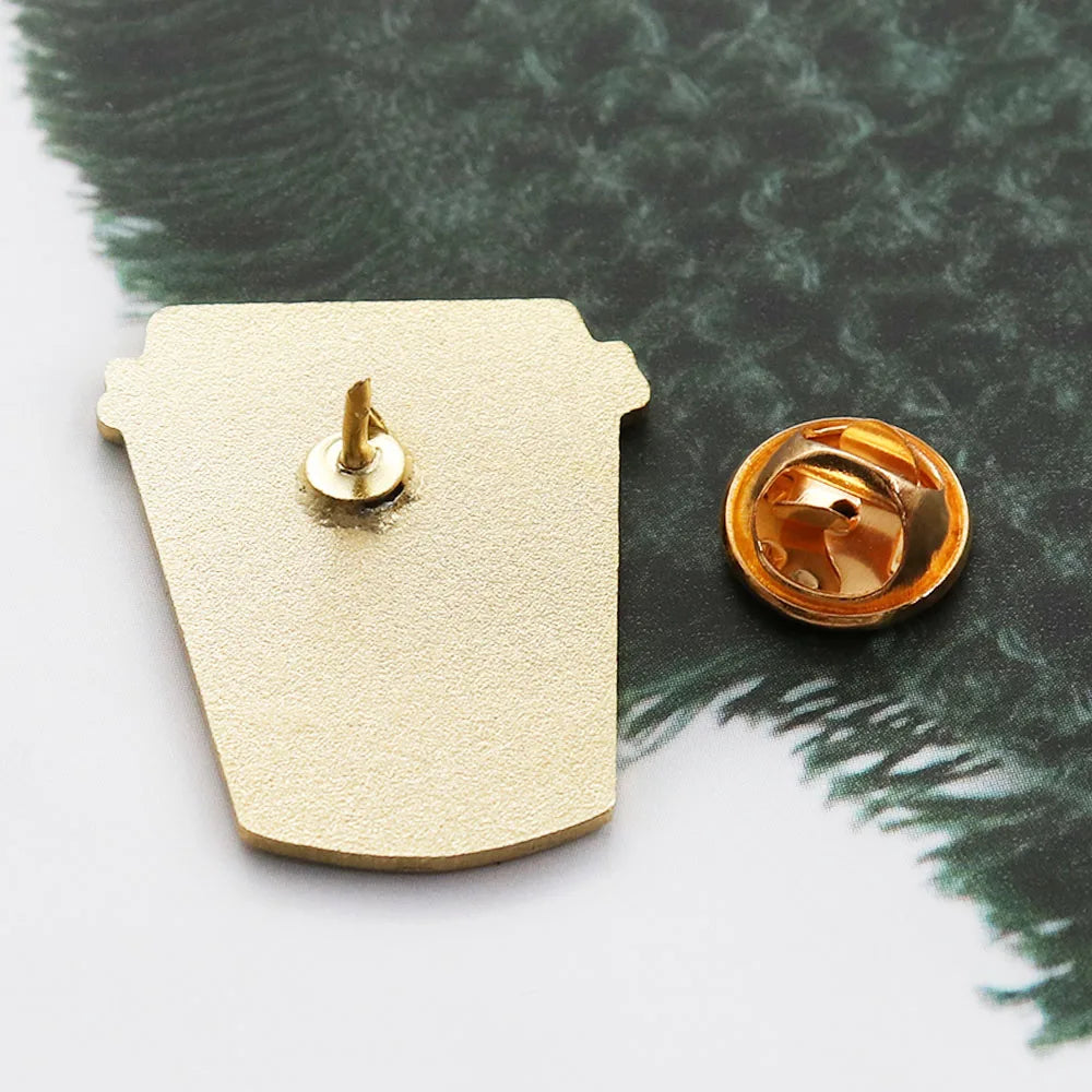 Read Books, Drink Coffee Enamel Pin – Bookish Coffee Lover Lapel Badge | Introvert Pin