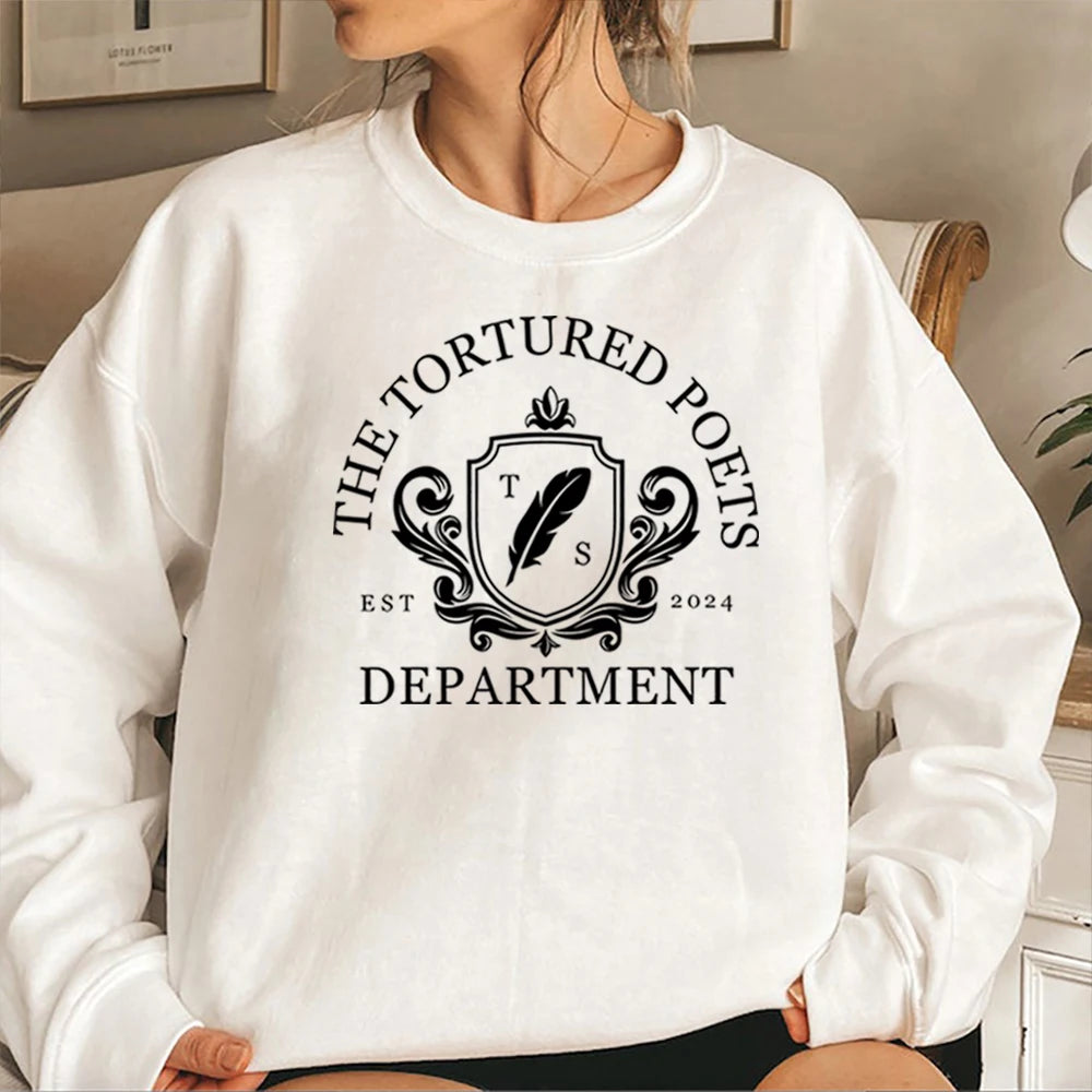 The Tortured Poets Department Sweatshirt New Music Album Shirt TTPD Hoodie All's Fair in Love and Poetry Crewneck Sweatshirts