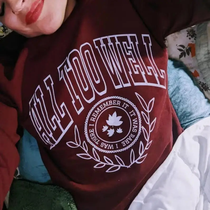 All Too Well Music Album Sweatshirts Cozy Tops Sudadera Felpa Moletom