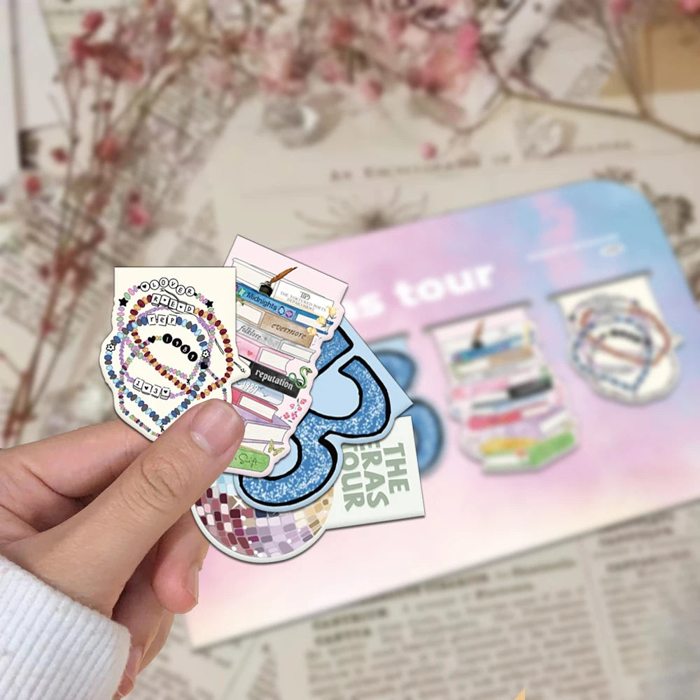 Taylor Swift Eras Tour Magnetic Bookmark Set (4PCS) – Book Lover Gifts & Student Stationery - élise & madelyn
