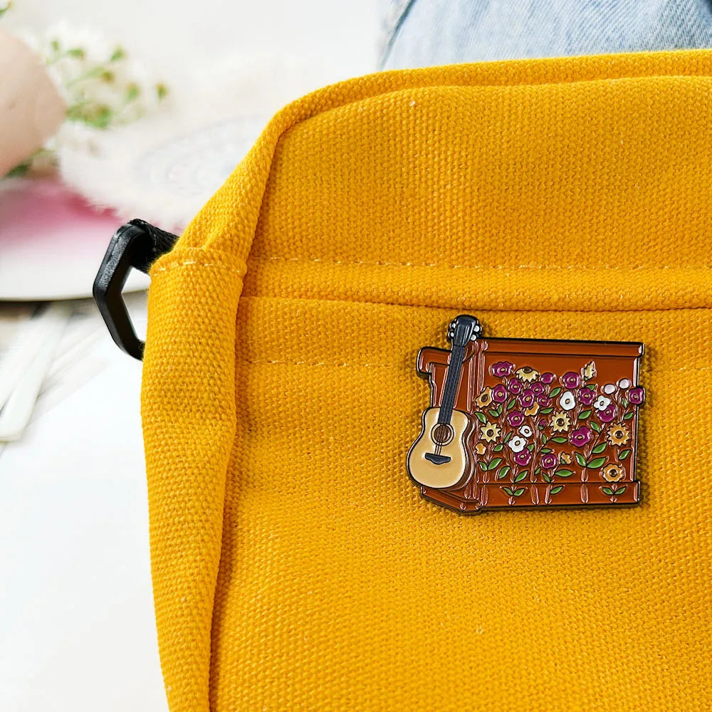 Surprise Songs Piano & Guitar Enamel Pin – The Perfect Collectible for Swifties