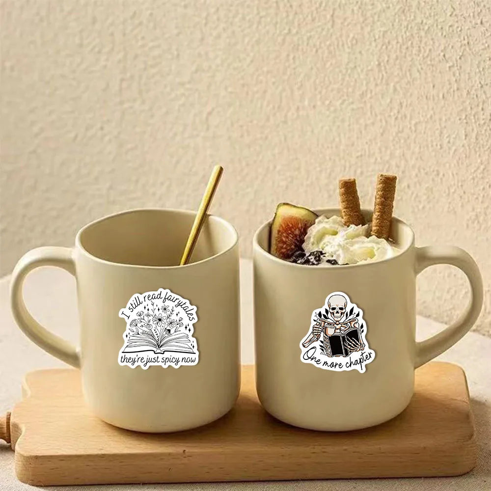 50/150PCS Romantic Reading Style Graffiti Star Covering Cartoon Stickers DIY Notebook Waterproof Stickers