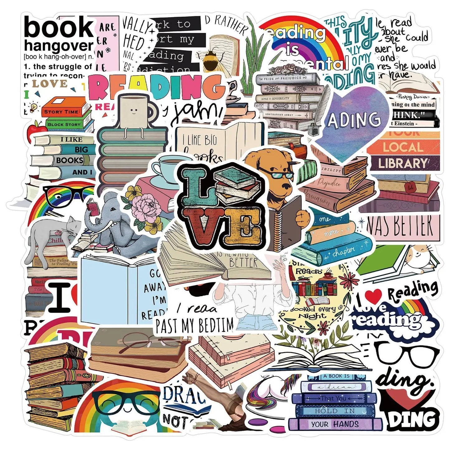 10/50/100pcs Mix Smut Dark Romance Bookish Book Reading Stickers Kindle Aesthetic Girls Decals Ipad Phone Laptop Diary Sticker