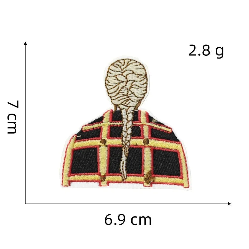 Cartoon Girl Singer patches Decorative Character Embroidered Badge With Rock Music Suitcase Decoration patch