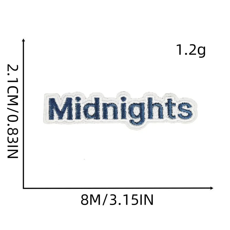 Swiftie Iron-On Embroidered Patches – 13, Lover, Midnights, Red, 1989, Swiftie Badge Appliqués