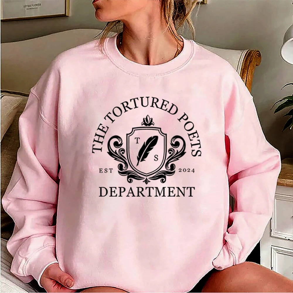 The Tortured Poets Department Sweatshirt New Music Album Shirt TTPD Hoodie All's Fair in Love and Poetry Crewneck Sweatshirts