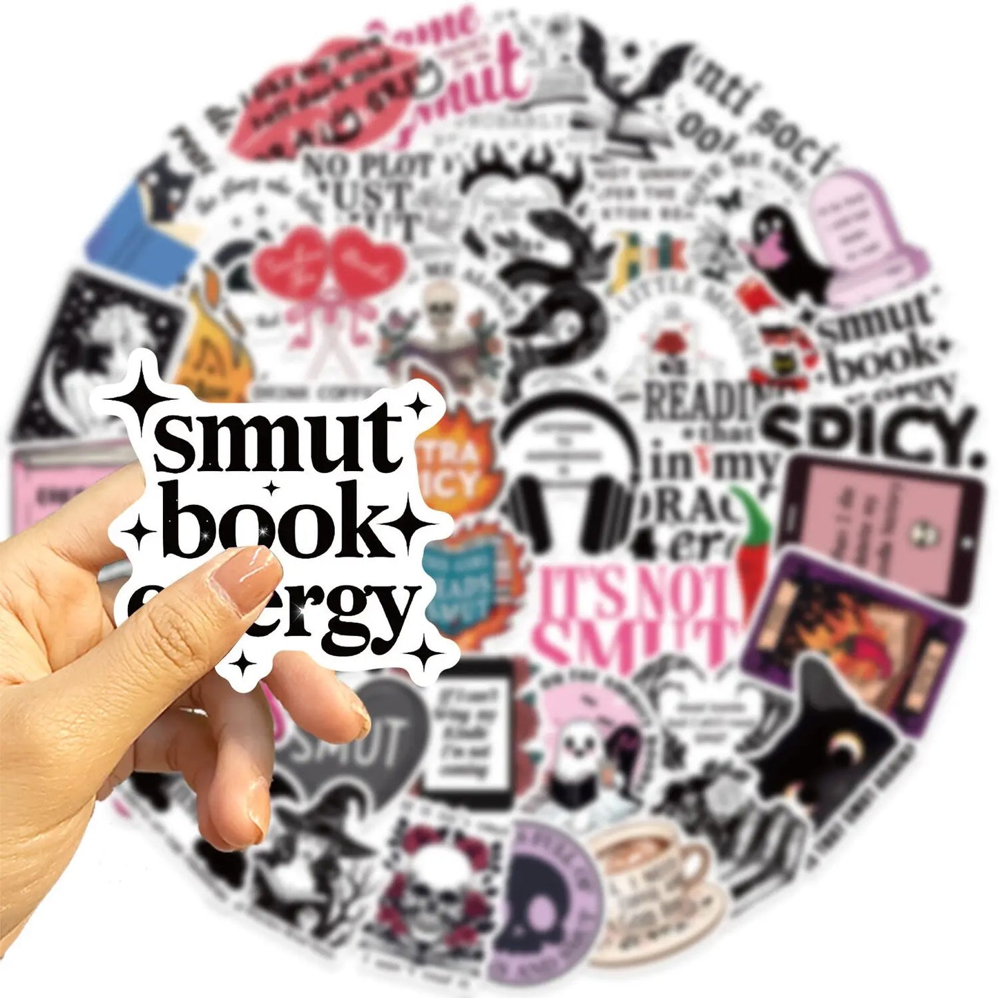 10/50/100pcs Mix Smut Dark Romance Bookish Book Reading Stickers Kindle Aesthetic Girls Decals Ipad Phone Laptop Diary Sticker