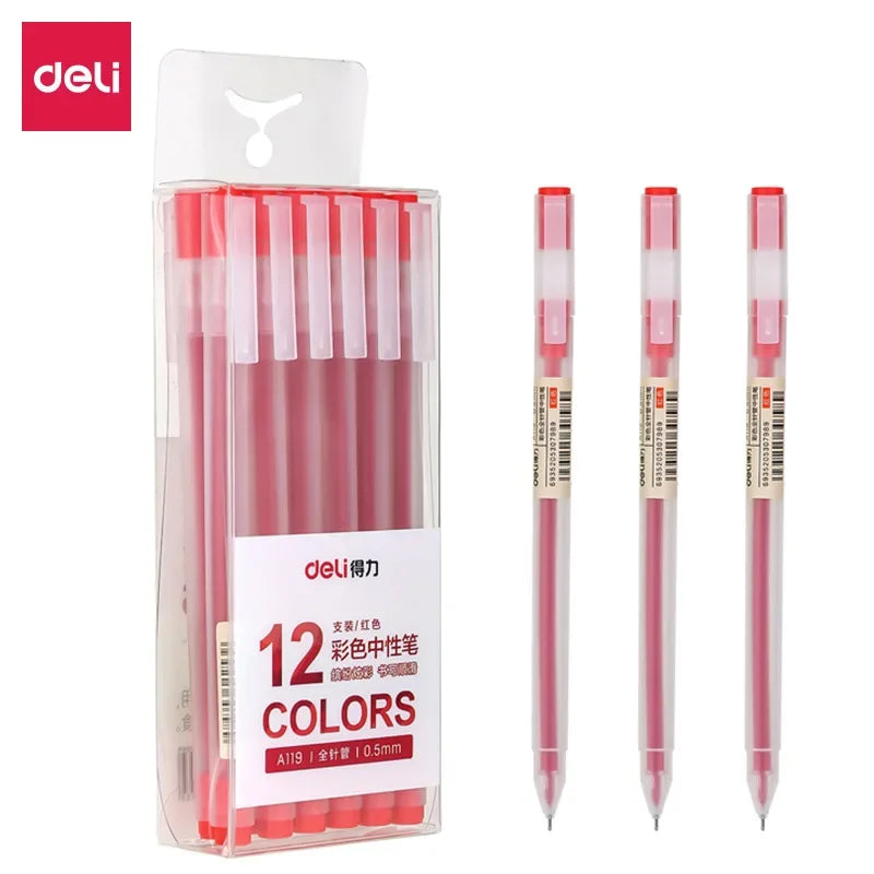 9/12 PCS Set Kawaii Color Gel Pen Set 0.5mm Ballpoint Pen for Diary School Stationery