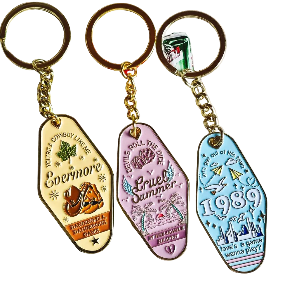 Music Singer Keychain Motel Key Chain Fashion Accessory