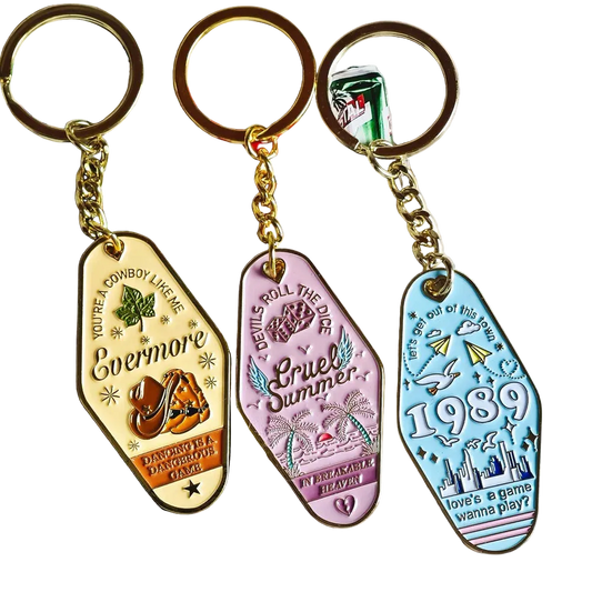 Music Singer Keychain Motel Key Chain Fashion Accessory