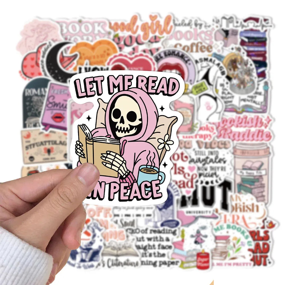 50/150PCS Romantic Reading Style Graffiti Star Covering Cartoon Stickers DIY Notebook Waterproof Stickers