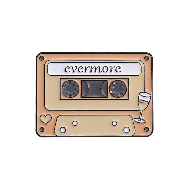 Retro Cassette Enamel Pins — Era-Inspired Collectible Set