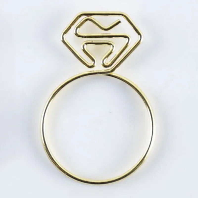 10pcs/set Metal Paperclips Multiple Cartoon Heart Animal Styles Paper Clip Book Scrapbook Planner Page Bookmark Binder Clip - élise & madelyn