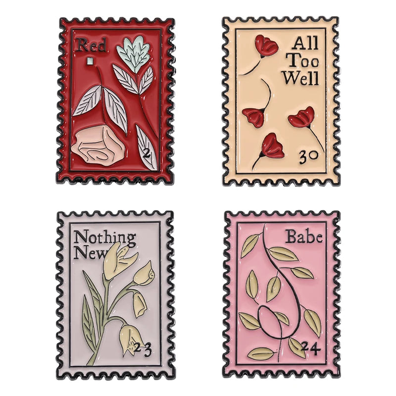 Pop Singer-Inspired Enamel Pin Sets – Aesthetic Enamel Brooches, Lyrics & Outfits | Cute Collectible Accessories for Bags, Jackets & Lanyards