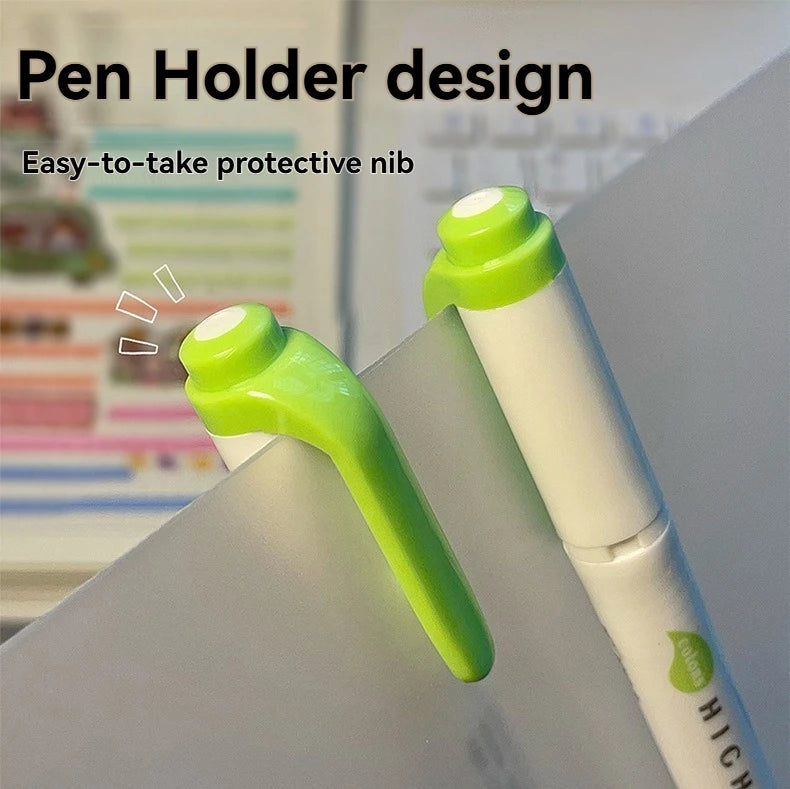 5/15PC Fluorescent Pen Set Student Marking Stroke Key Marking Pen High Beauty Color Handbook Pen Batch