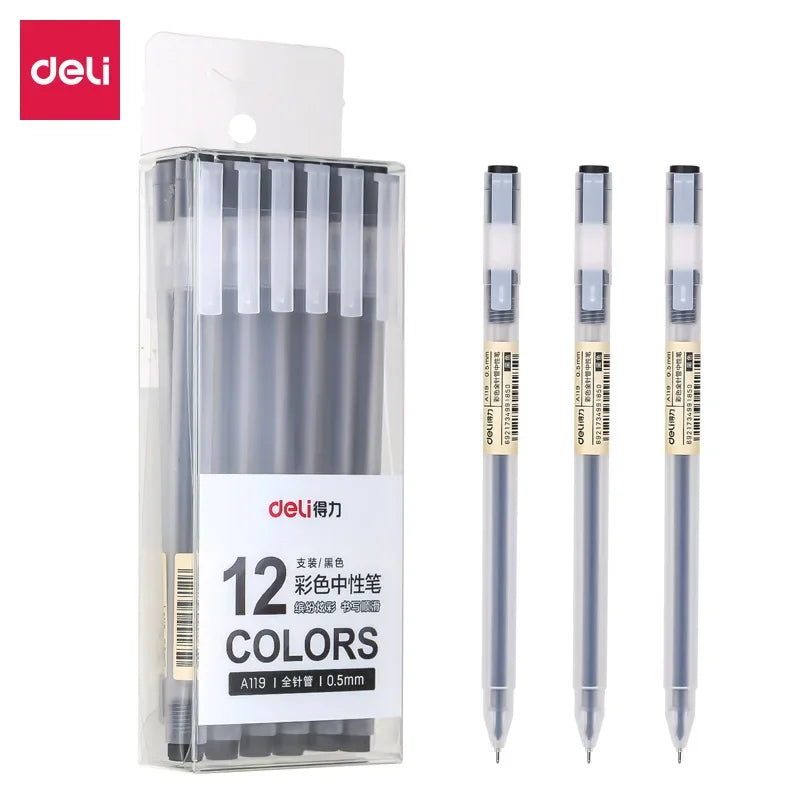 9/12 PCS Set Kawaii Color Gel Pen Set 0.5mm Ballpoint Pen for Diary School Stationery