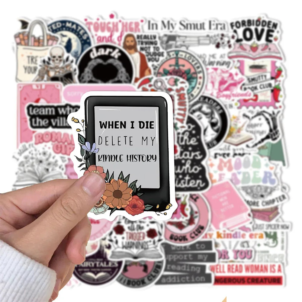 50/150PCS Romantic Reading Style Graffiti Star Covering Cartoon Stickers DIY Notebook Waterproof Stickers