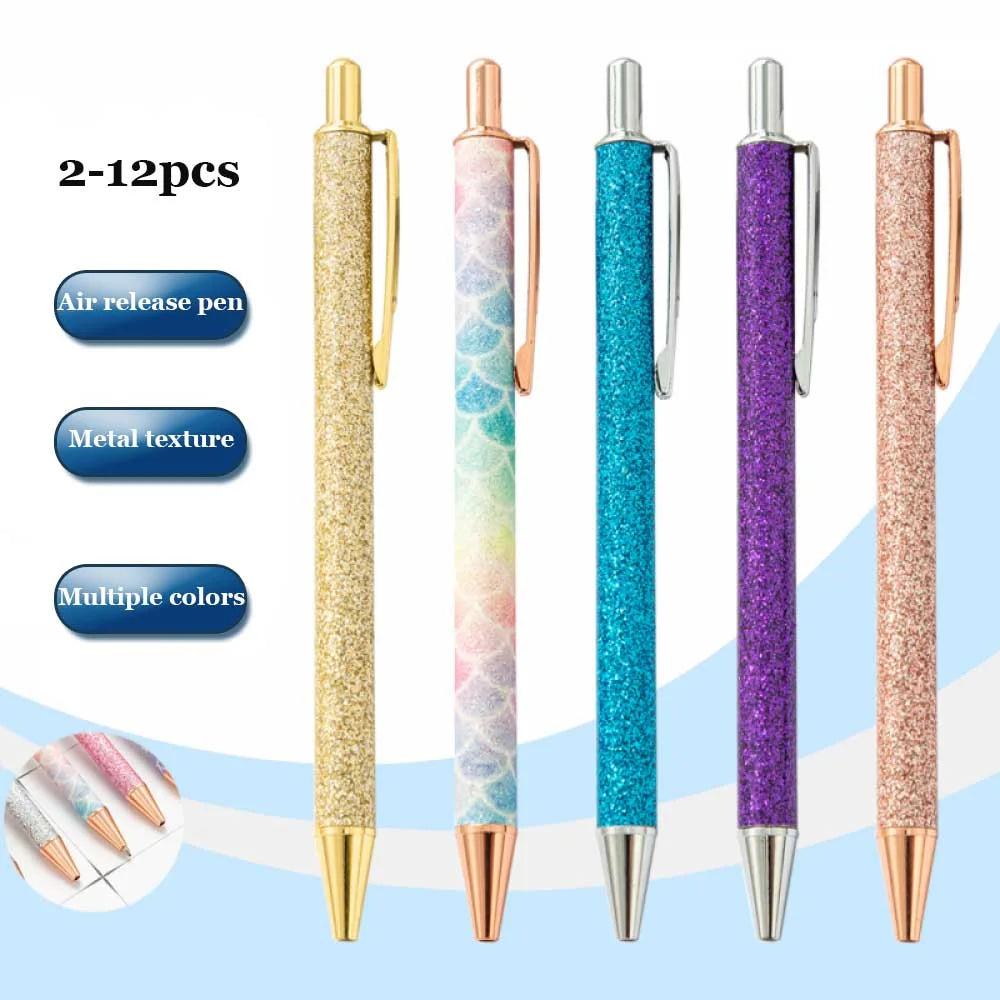 2-12pcs Craft Weeding Pen - Precision Vinyl Tool with Airs Release Needle for Adhesive Vinyl & Car Decal Installation