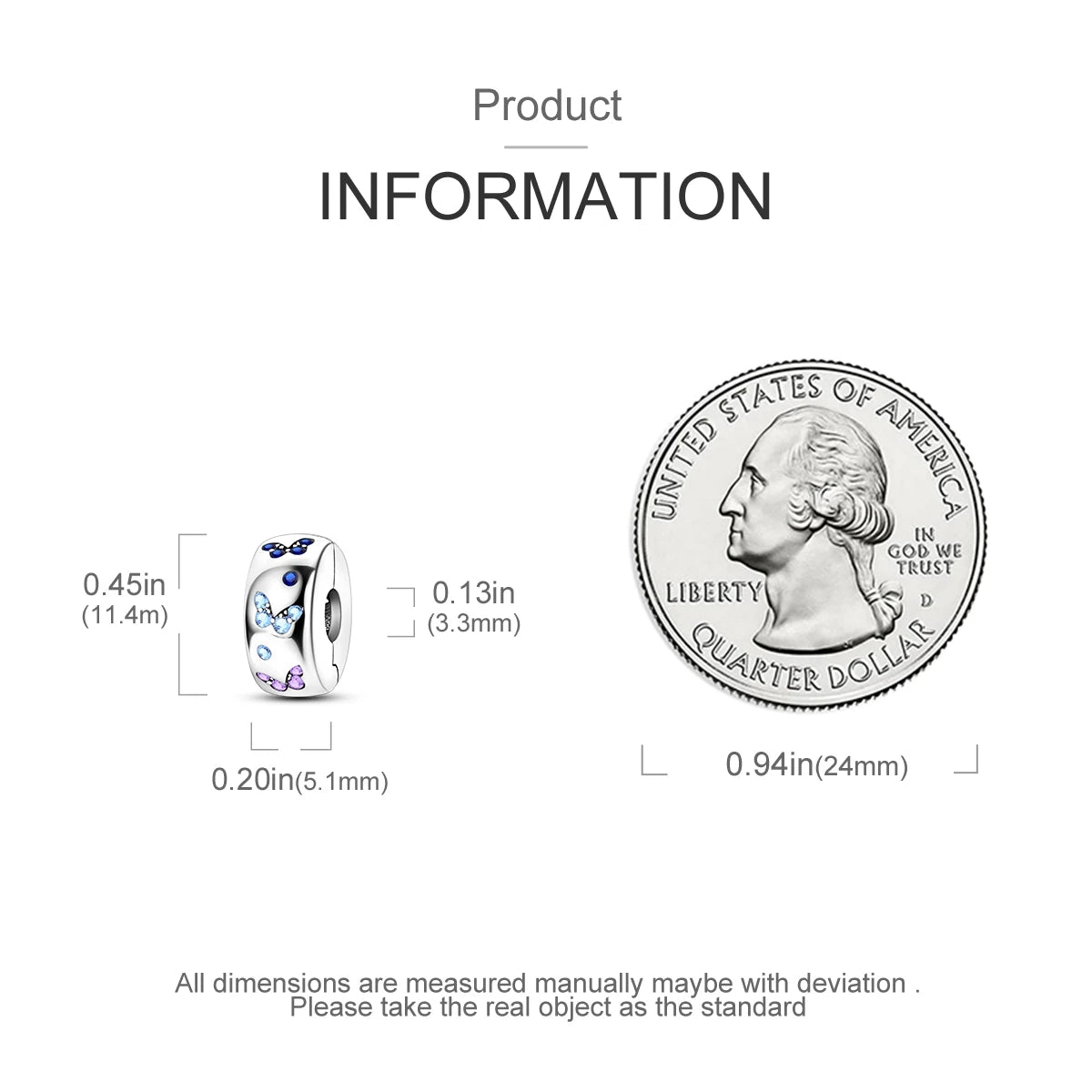 Charms Fit Original Beads 925 Sterling Silver Clip Charms Zircon Silicone Spacer Beads fit Bracelet Women DIY Gift