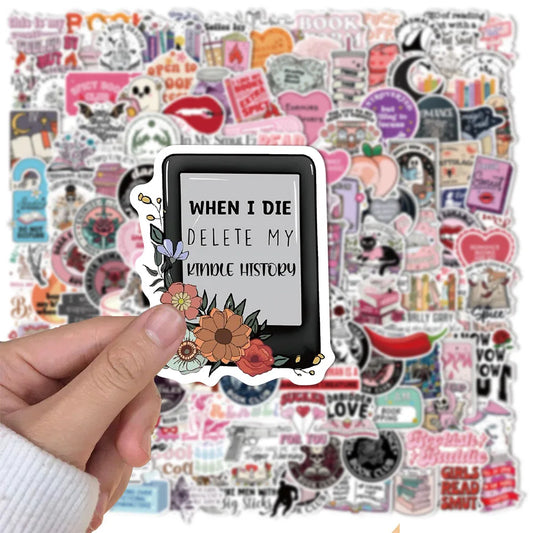 50/150PCS Romantic Reading Style Graffiti Star Covering Cartoon Stickers DIY Notebook Waterproof Stickers