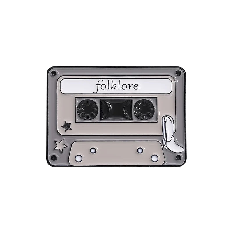 Retro Cassette Enamel Pins — Era-Inspired Collectible Set