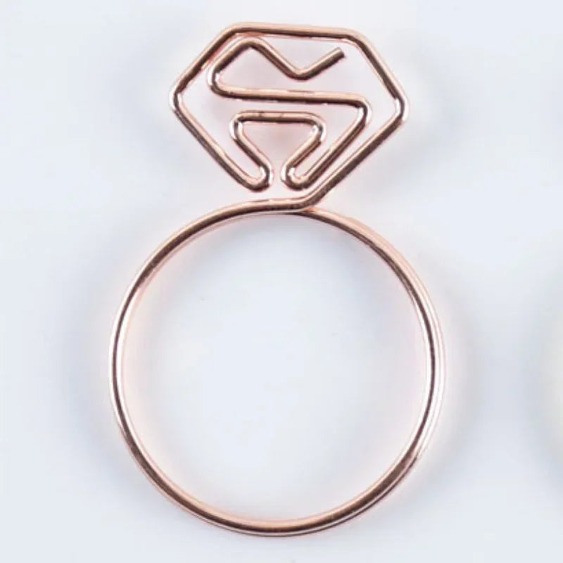 10pcs/set Metal Paperclips Multiple Cartoon Heart Animal Styles Paper Clip Book Scrapbook Planner Page Bookmark Binder Clip