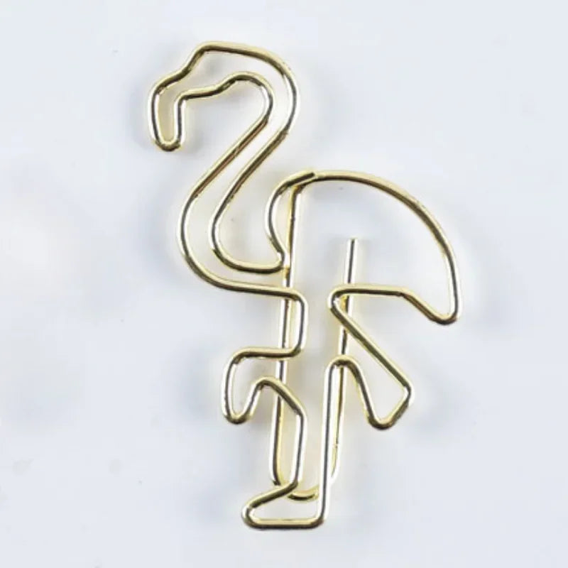 10pcs/set Metal Paperclips Multiple Cartoon Heart Animal Styles Paper Clip Book Scrapbook Planner Page Bookmark Binder Clip