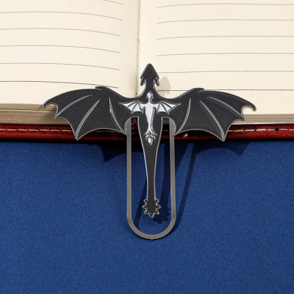 Creative Dragon Metal Bookmark Fantasy Animal Shaped Book Clip for Book Lovers Students Novelty Reading Accessory Stationery Gif
