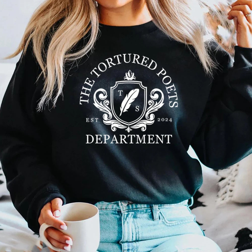 The Tortured Poets Department Sweatshirt New Music Album Shirt TTPD Hoodie All's Fair in Love and Poetry Crewneck Sweatshirts