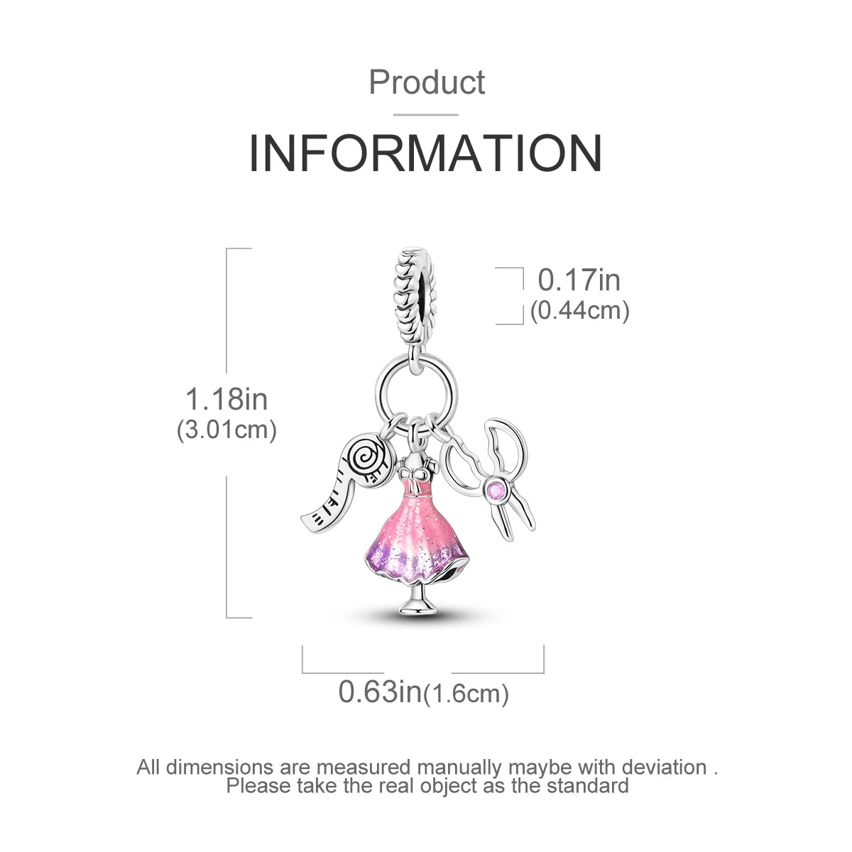 925 Silver Charms Skirt Ballet Shoes Pink Pendants Fit Original Bracelet Beads Diy For Woman Jewelry