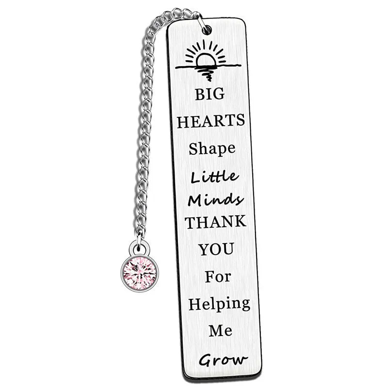 Stainless Steel Bookmark Graduation Season Gift Laser Engraving Thank You Teacher's Day Commemorative Gifts Christmas Metal