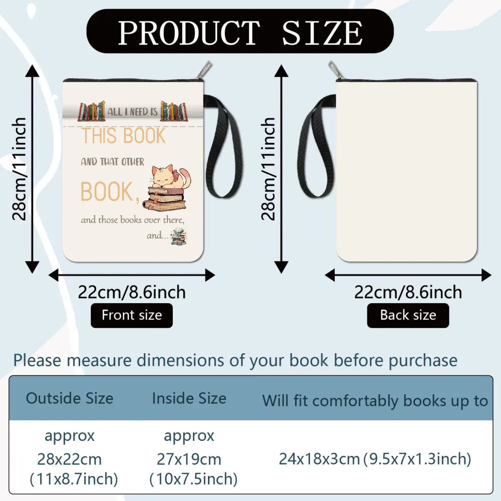 1 pc Sun Moon Star Book Sleeve with Zipper Galaxy Boho Book Protector Pouch for Paperback Black Space Waterproof Fabric