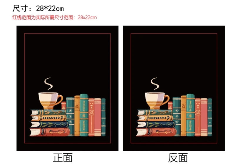 1 pc Book Sleeve with Zipper Flower Books Pouch Watercolor Flower Leaf Waterproof Protector for Paperback Fabric