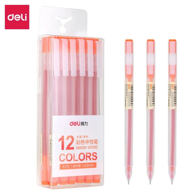 9/12 PCS Set Kawaii Color Gel Pen Set 0.5mm Ballpoint Pen for Diary School Stationery